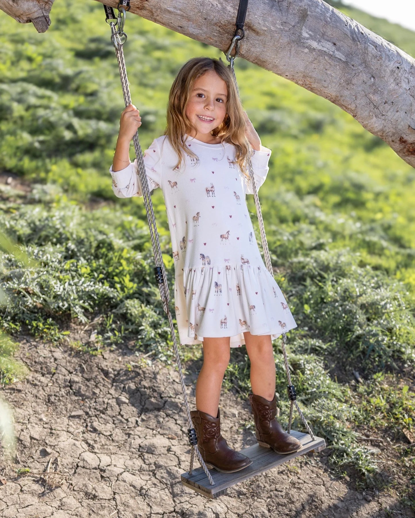 Jules Horse Hacci Dress