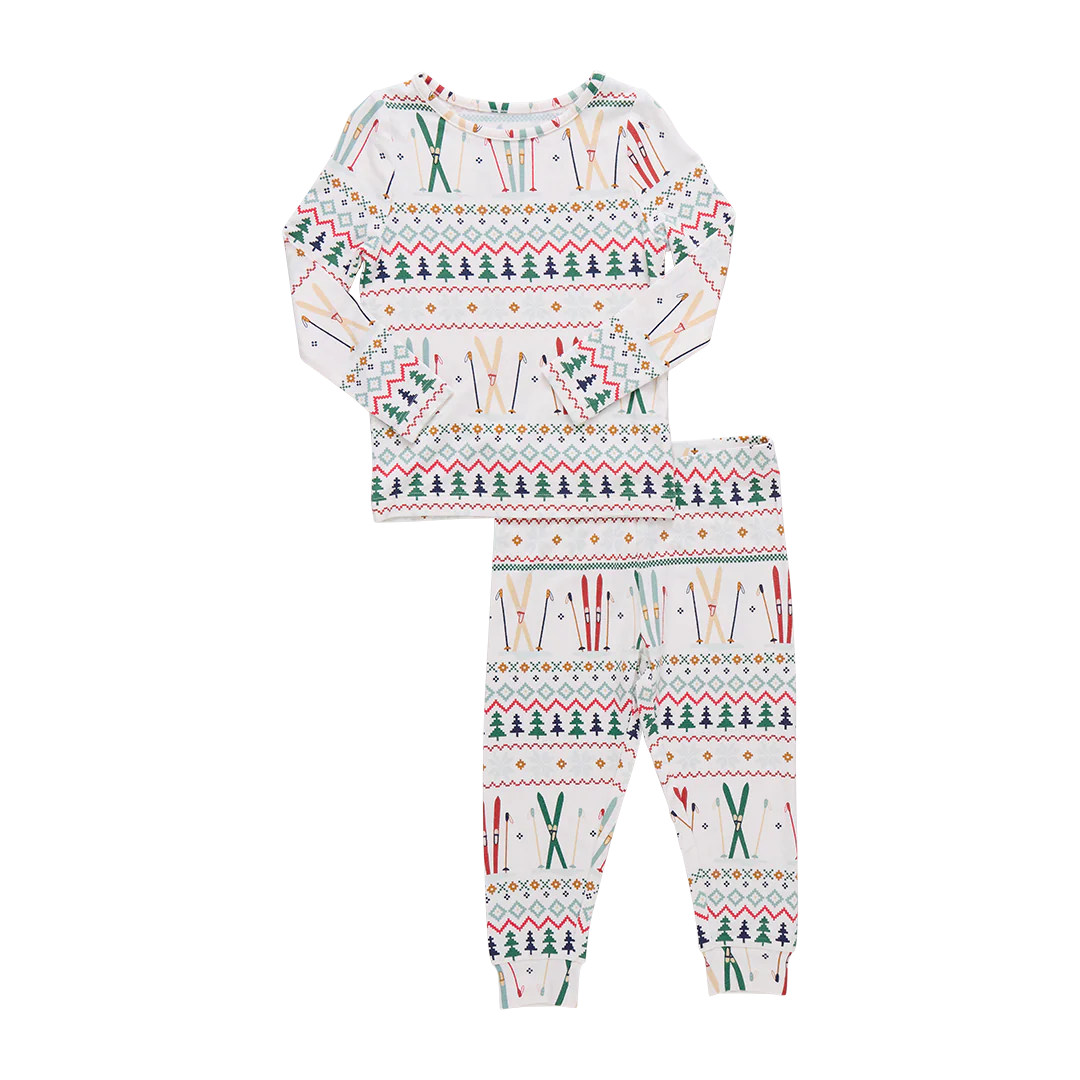 Ski Fair Isle Kids Pajama Set