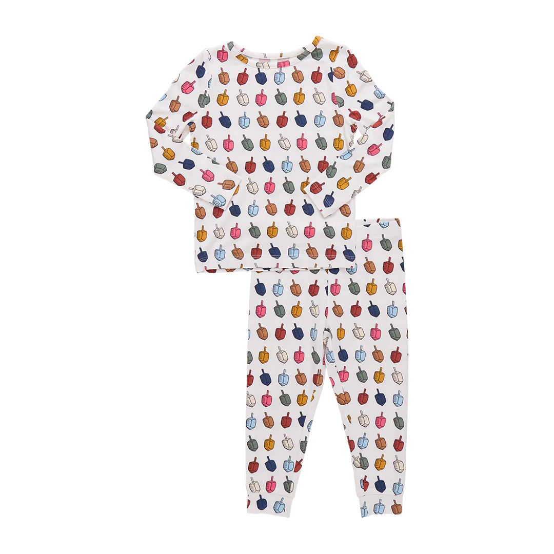 Multi Dreidels Kids Pajama Set