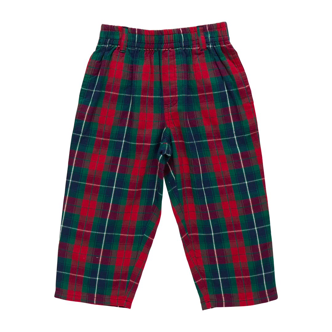Jackson Pant in Red Tartan Plaid