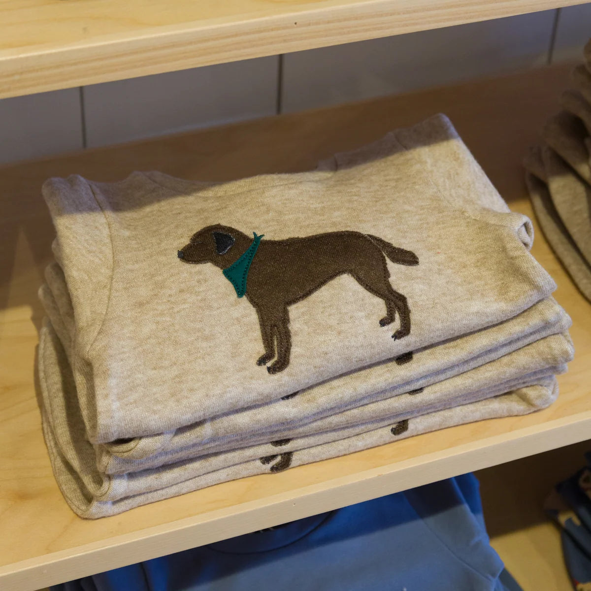 Chocolate Lab Brooklyn Boxy Sweatshirt | Mushroom Heather