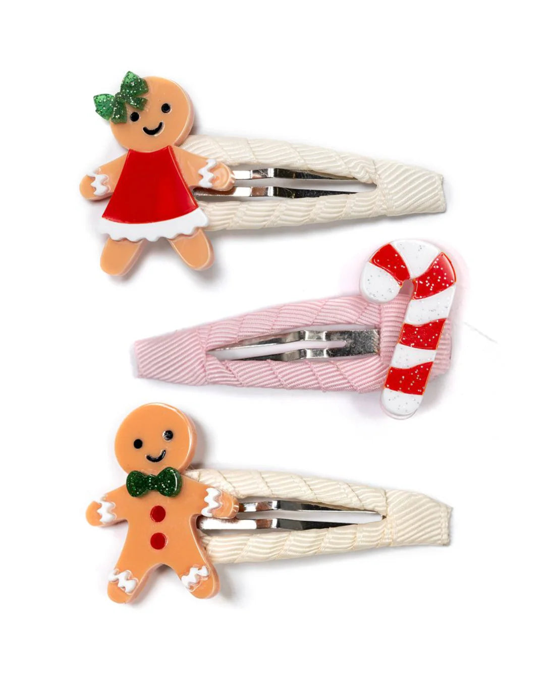 Gingerbread Candy Cane Snap Clips
