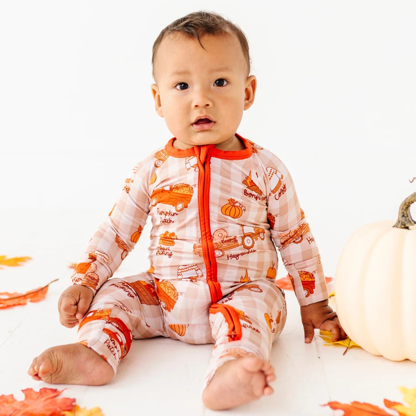 Harvest Hayride Convertible Footie