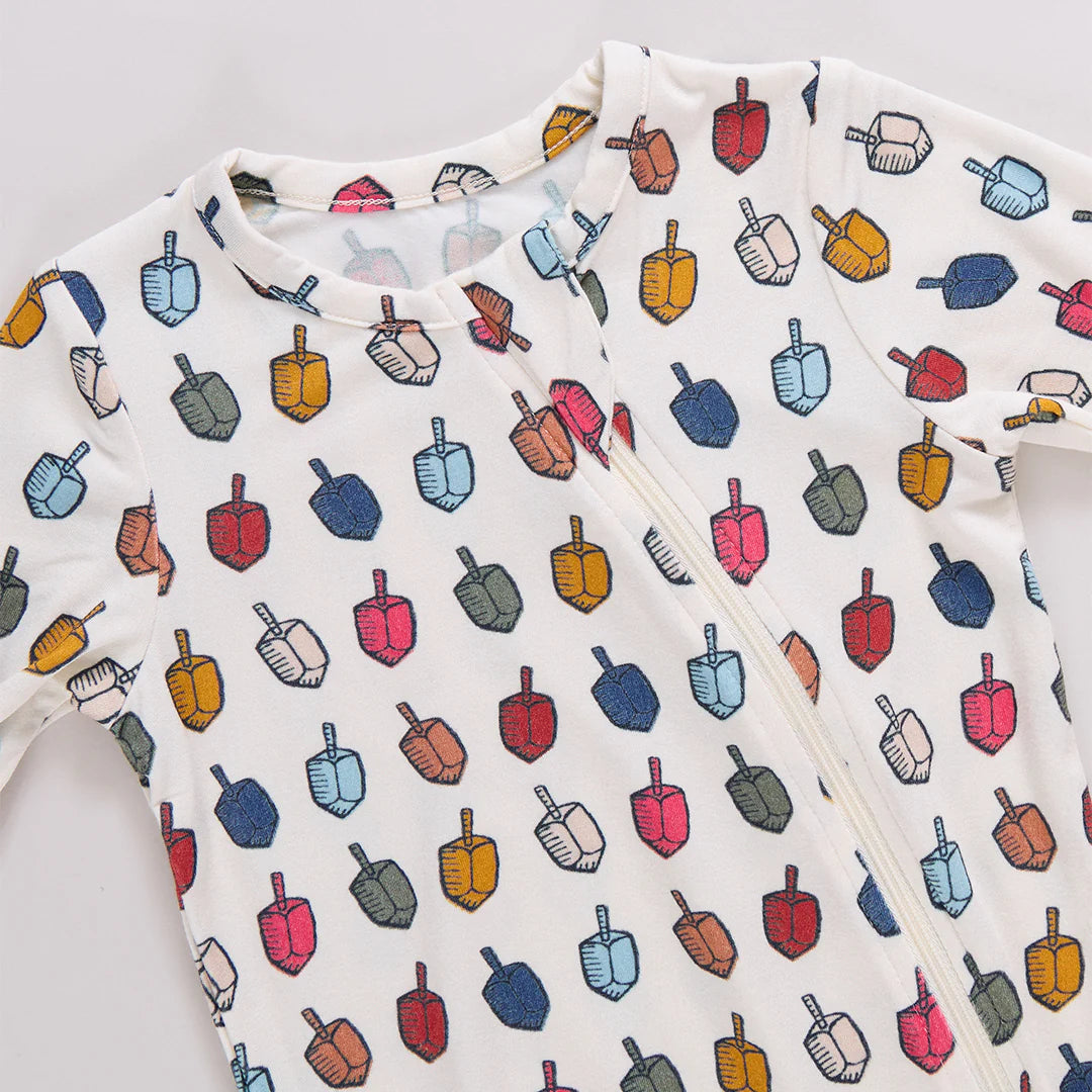 Multi Dreidels Bamboo Pajamas