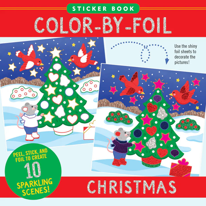 Color by Foil - Christmas Sticker Book