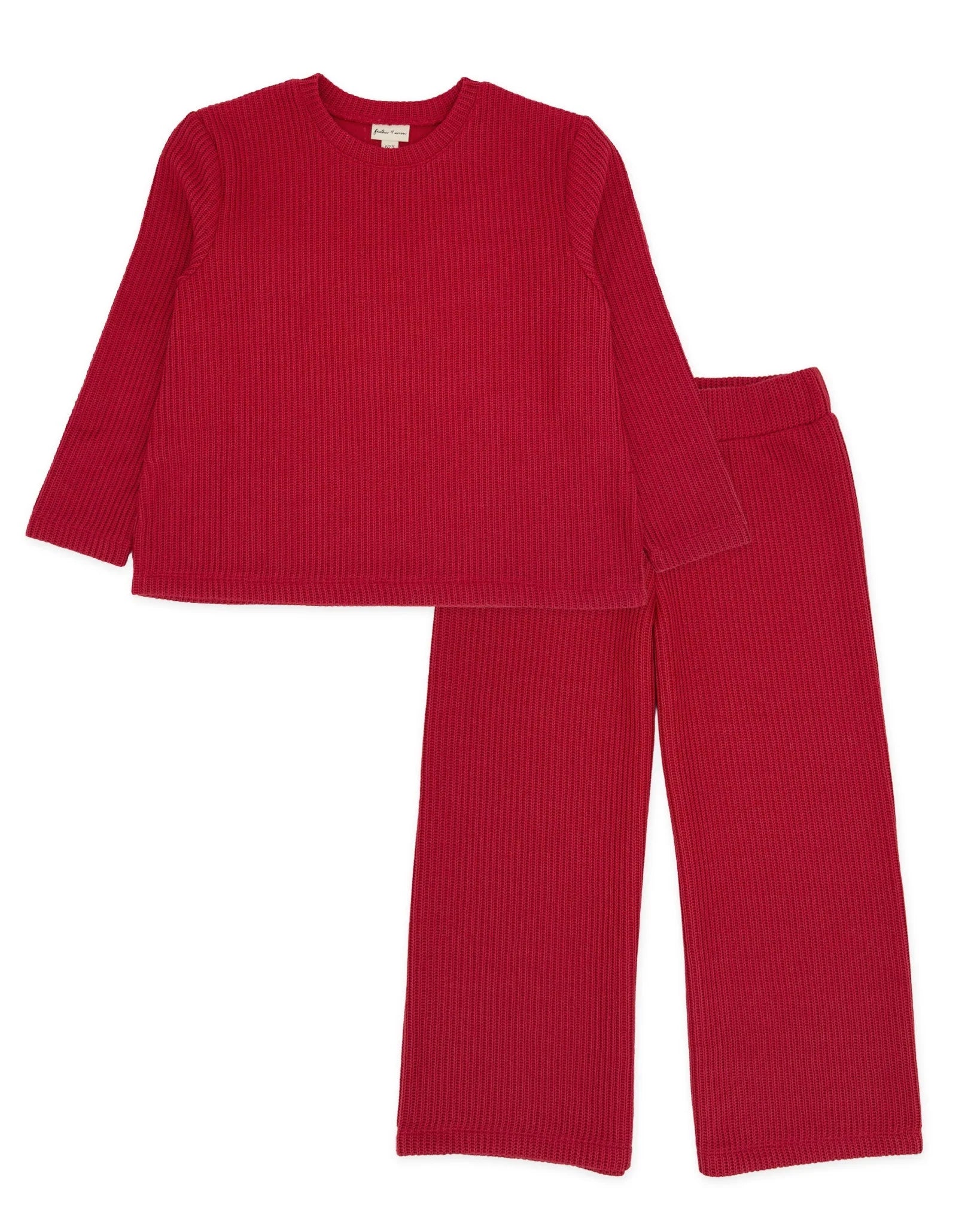 Woodland Sweater Knit Set | Red Velvet