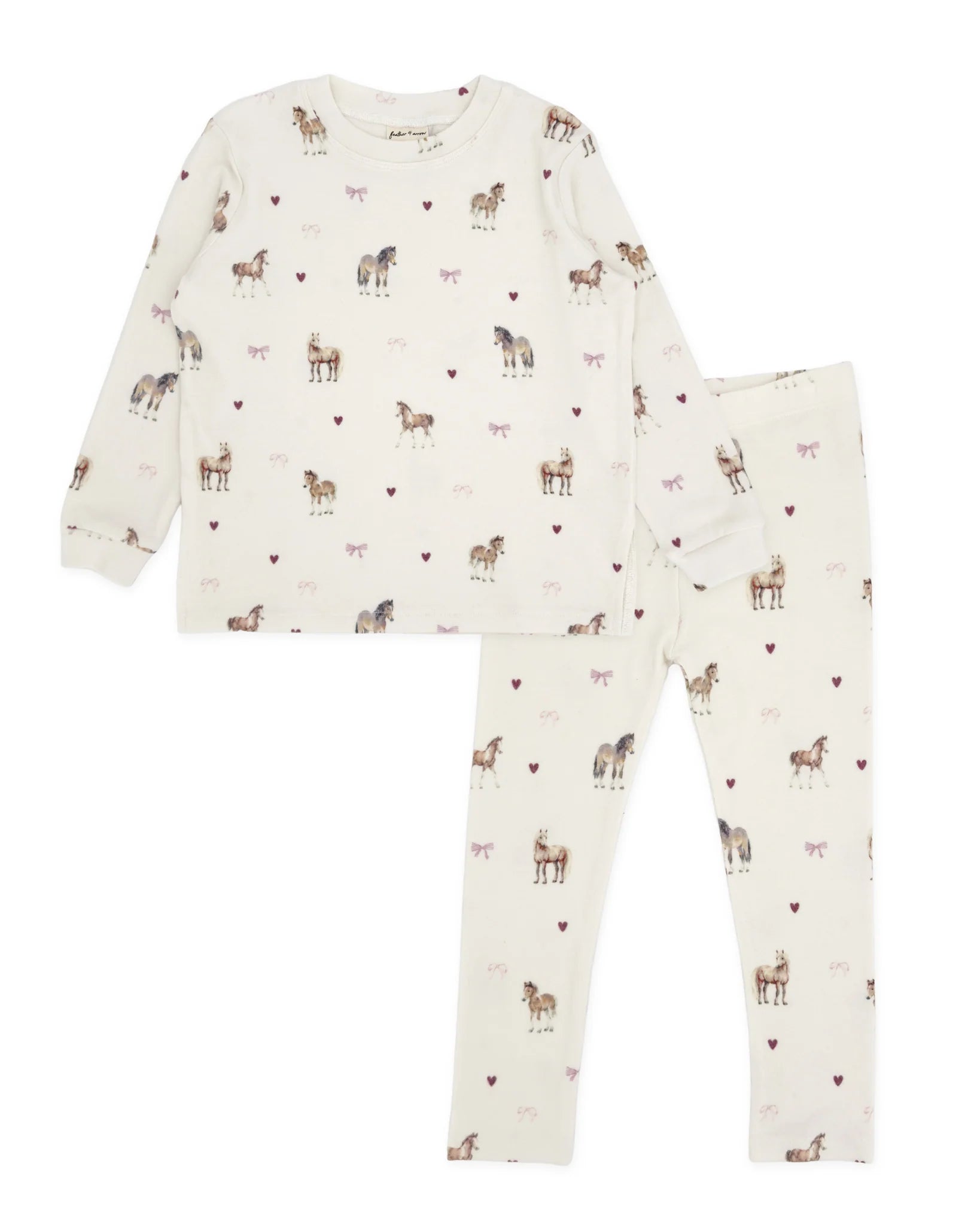 Ava Horse Hacci Set | Ivory