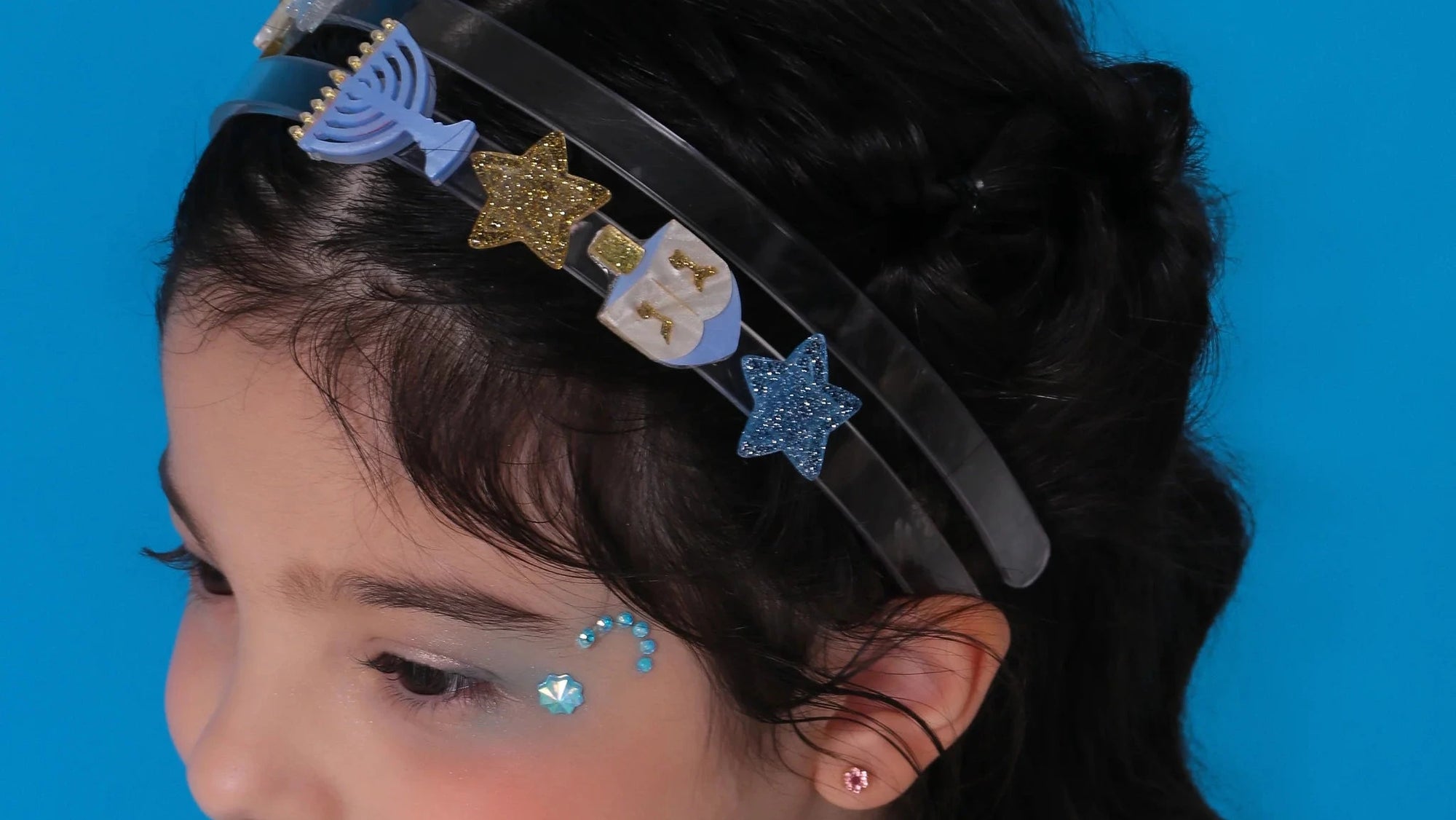 Menorah Dreidel Stars Headband