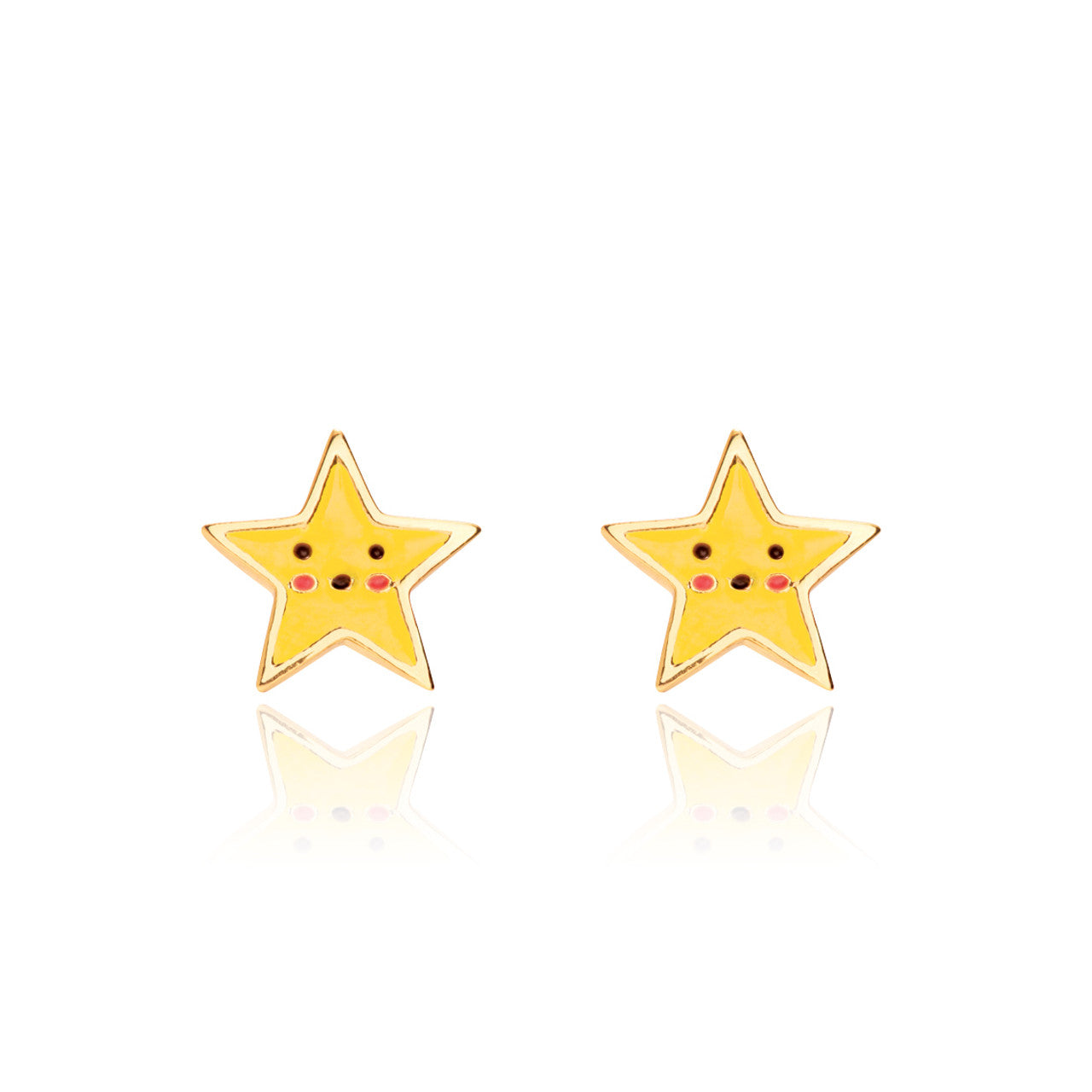 Cutie Enamel Studs Shining Star