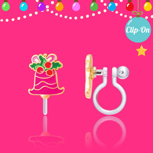 Jingle Bell Delight Clip On Earrings