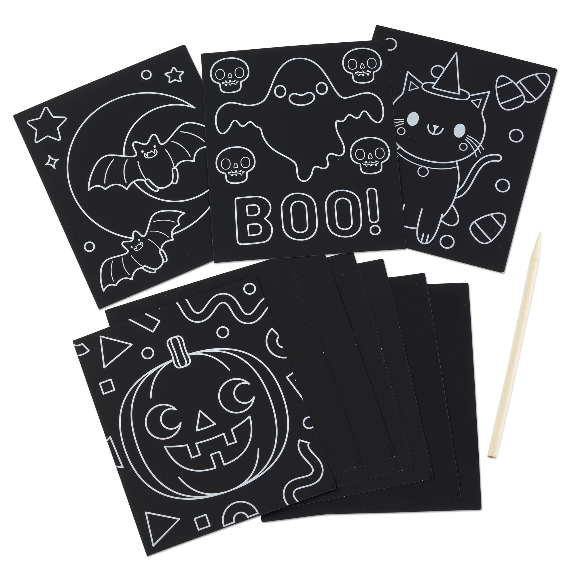 Mini Halloween Scratch Art Kit