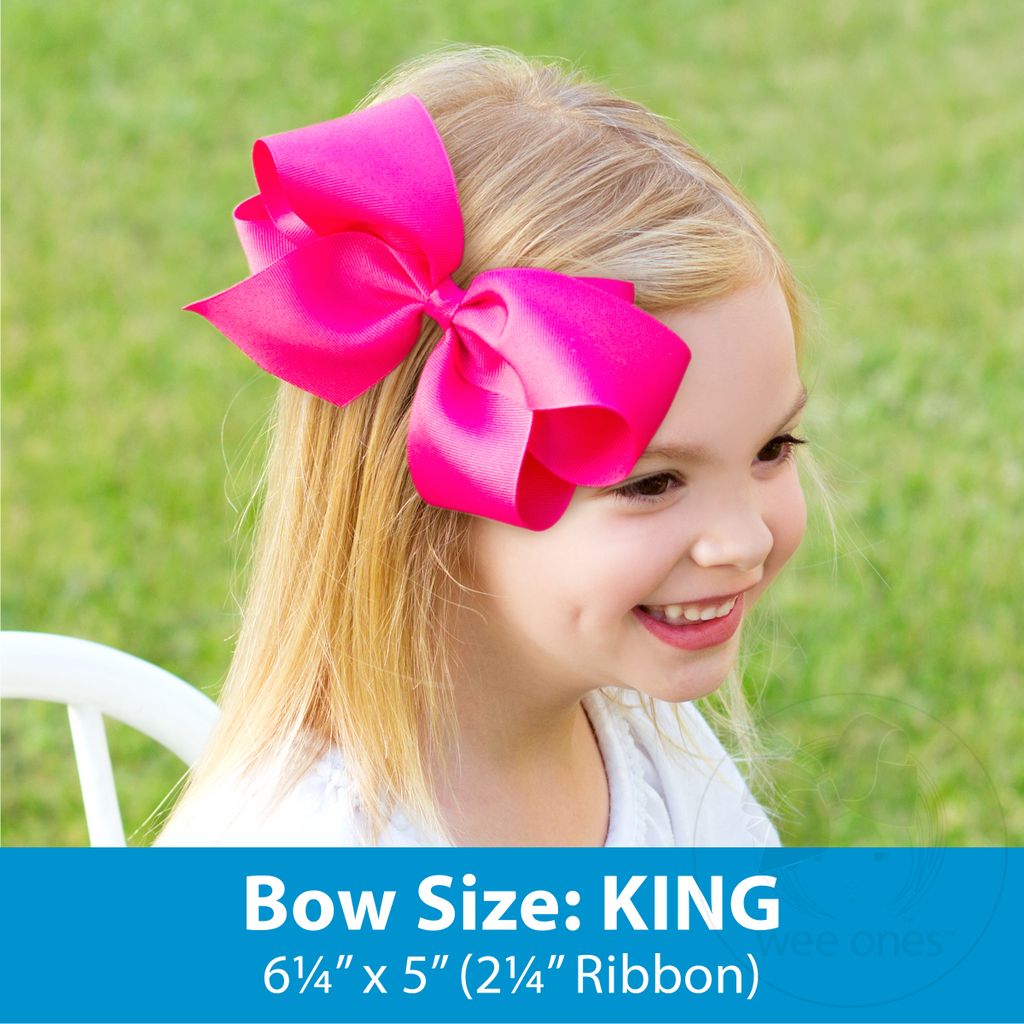 King Halloween Jack o' Lantern Embroidery Moonstitch Hair Bow