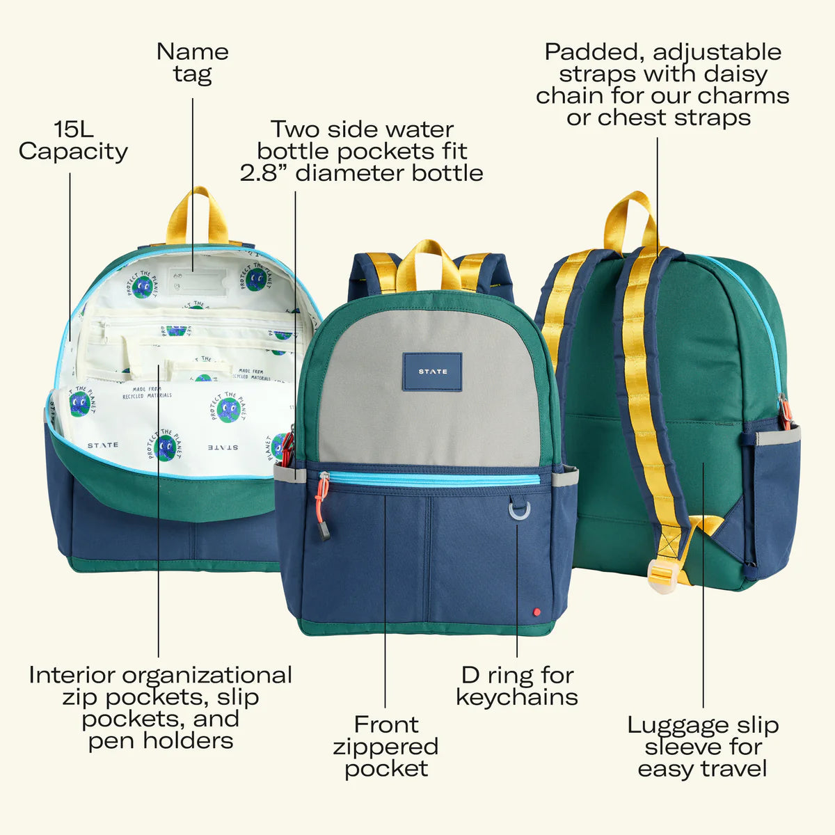 Dino Fossils Kane Backpack