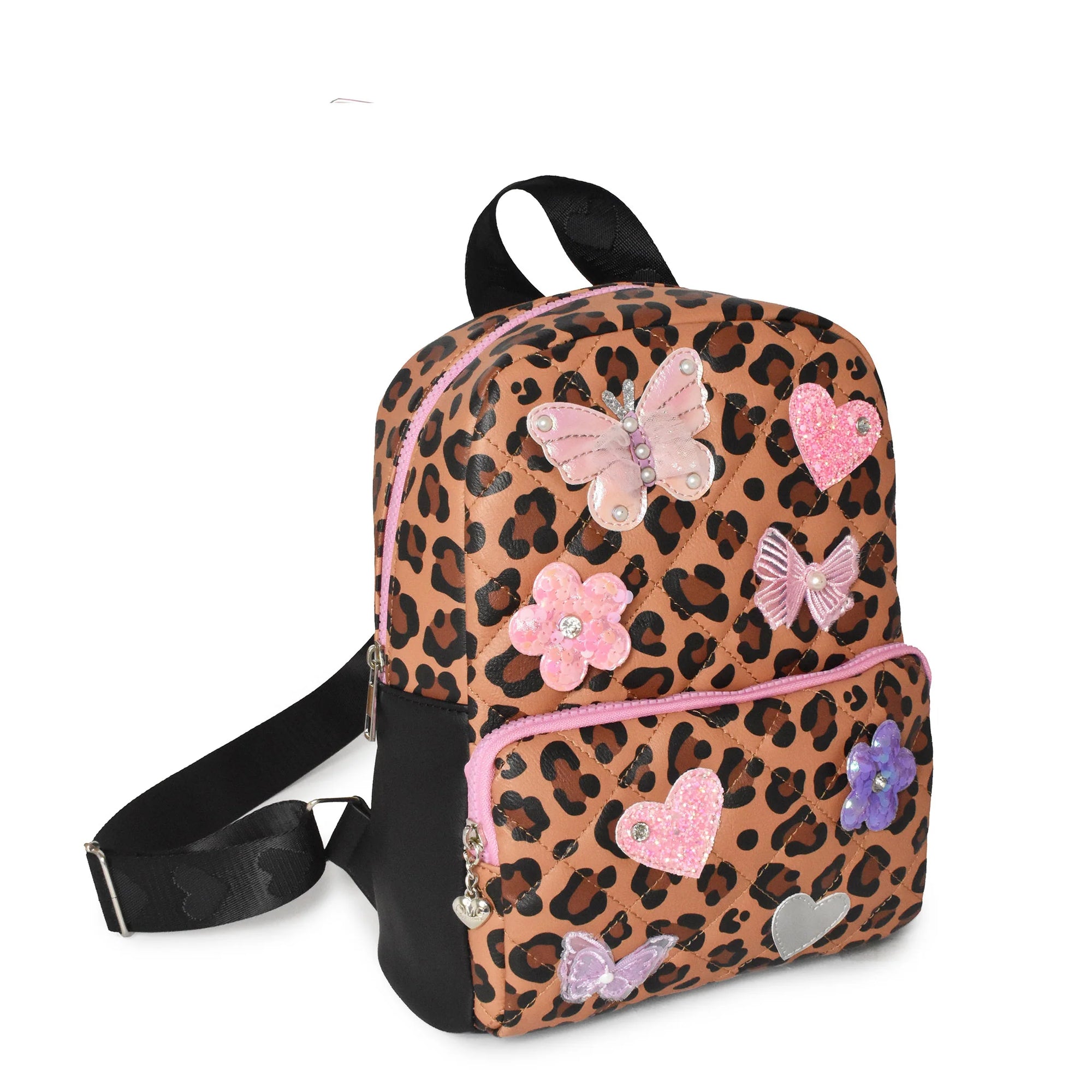 butterfly mini backpack Butterfly Patched Leopard Mini Backpack