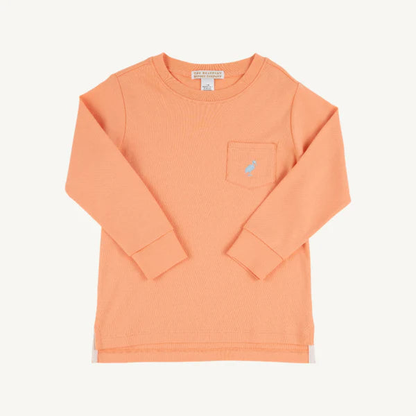 Long Sleeve Carter Crewneck in Seashore Sherbet
