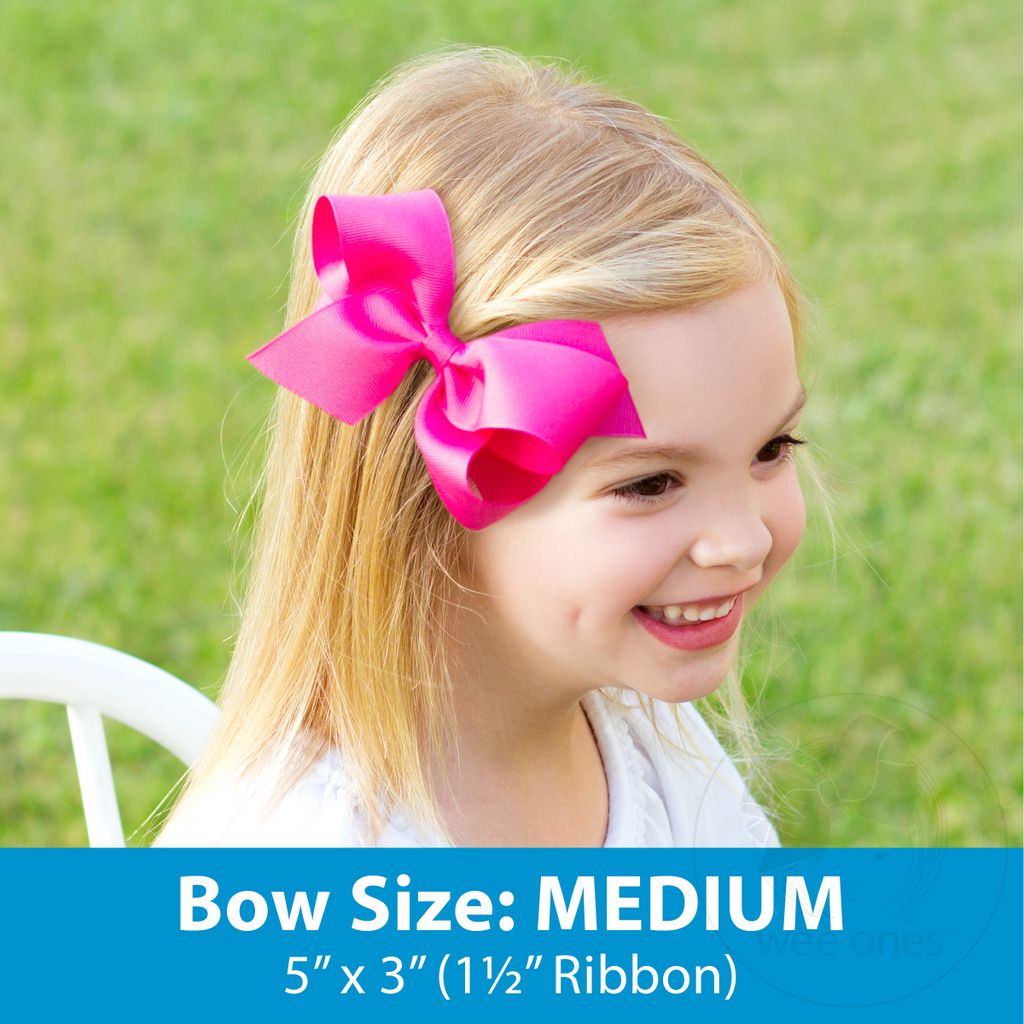 Medium Purple Halloween Print Hair Bow