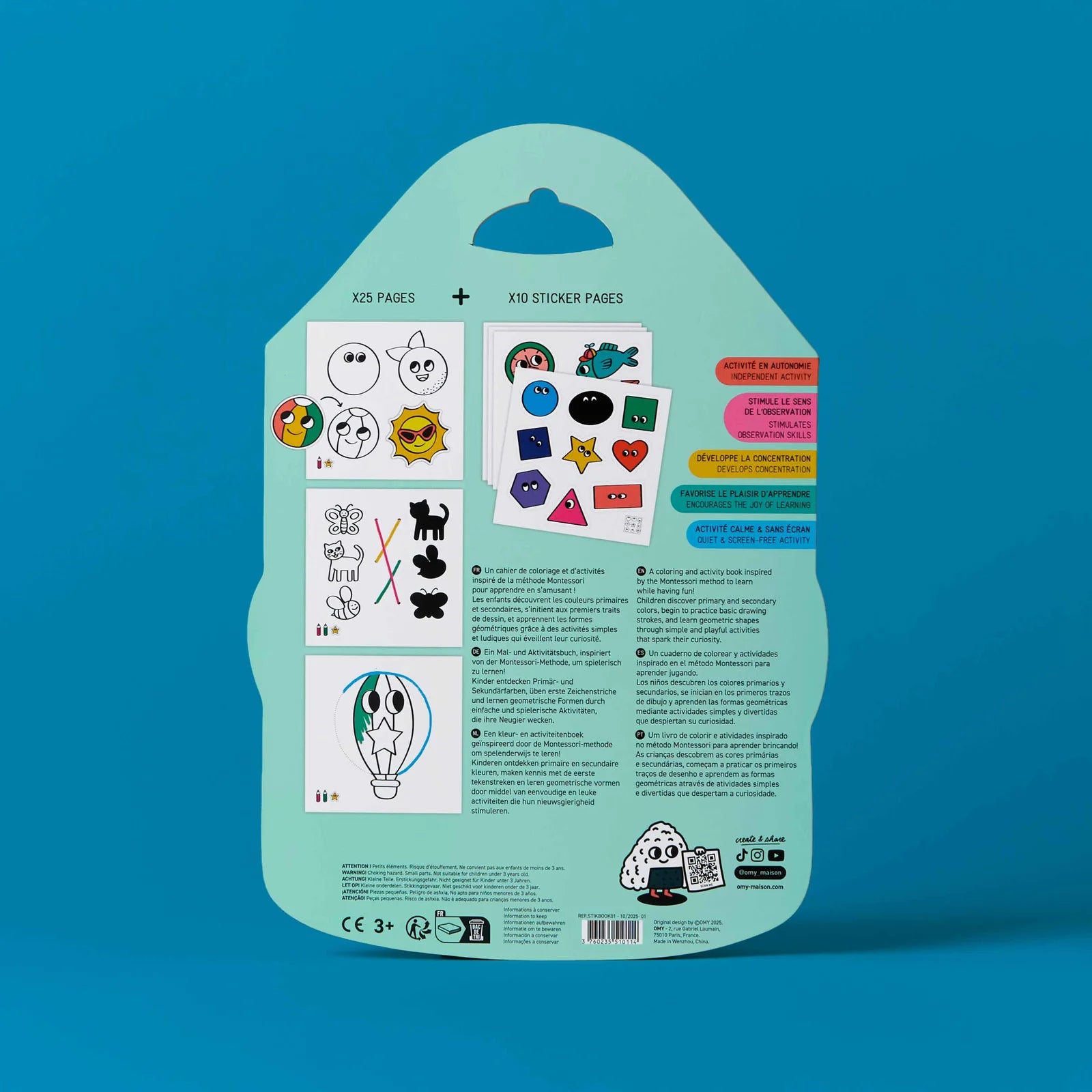 Montessori Sticker Book | Shapes