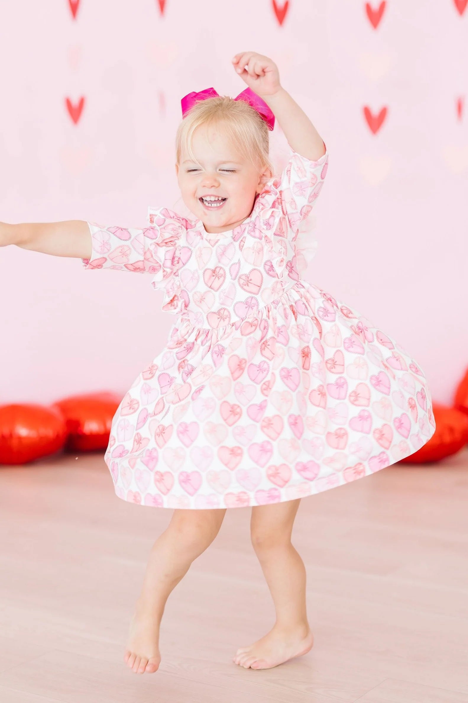 Melt My Heart Ruffle Twirl Dress