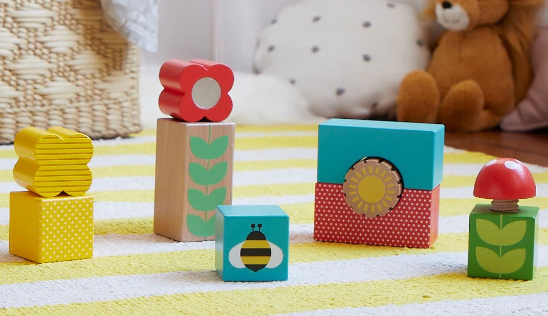 Busy Garden Wooden Discovery Blocks