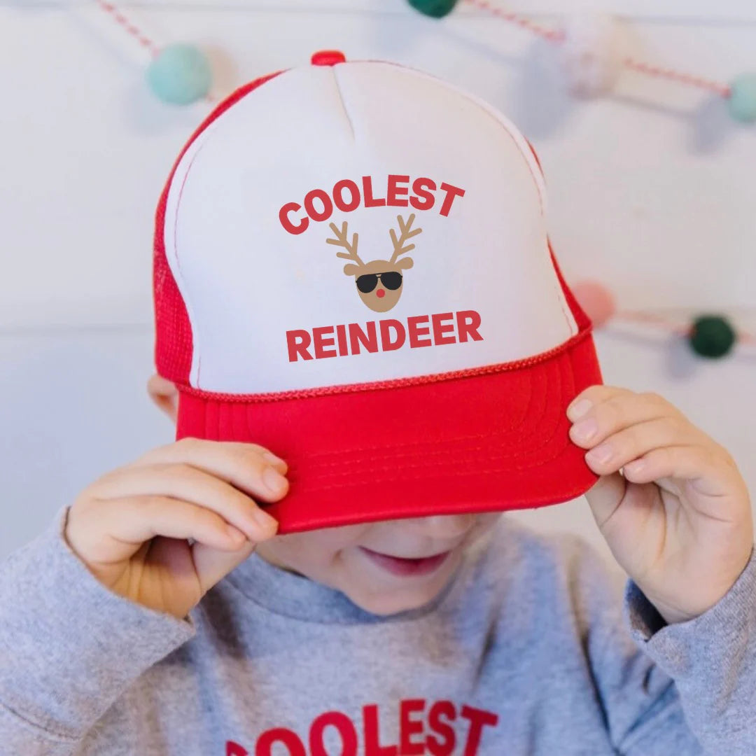 Coolest Reindeer Christmas Trucker Hat