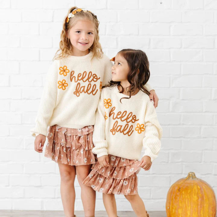 Hello Fall Knit Sweater