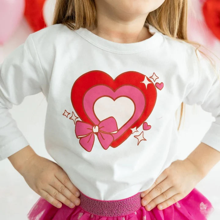 Bow Love Valentine's Day Long Sleeve Shirt