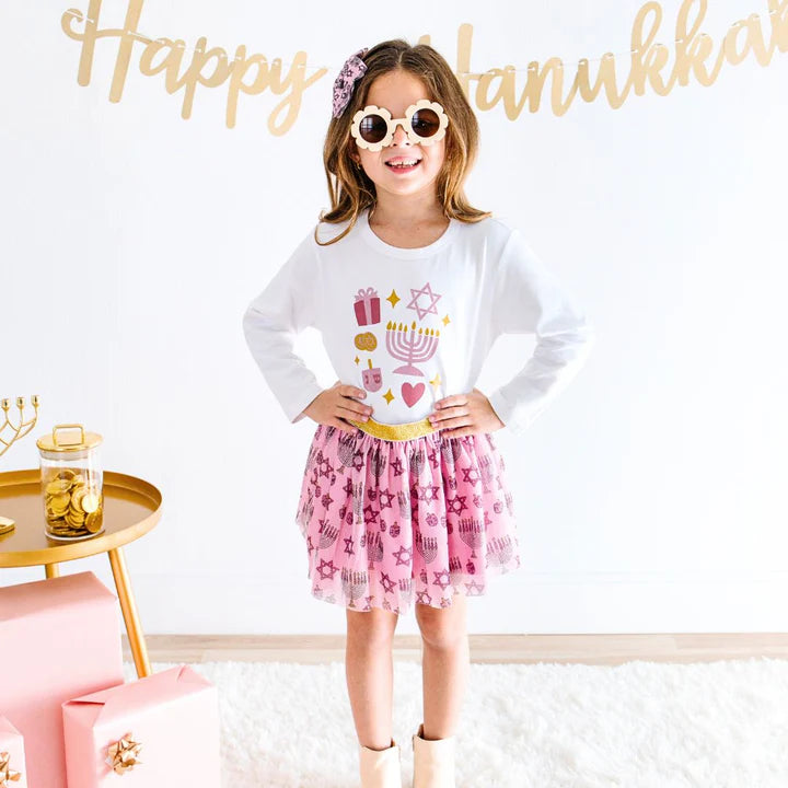 Hanukkah Doodle Long Sleeve Shirt