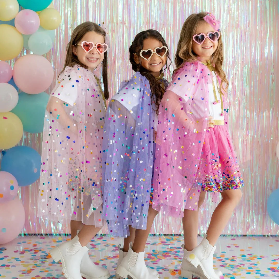 Pink Confetti Cape