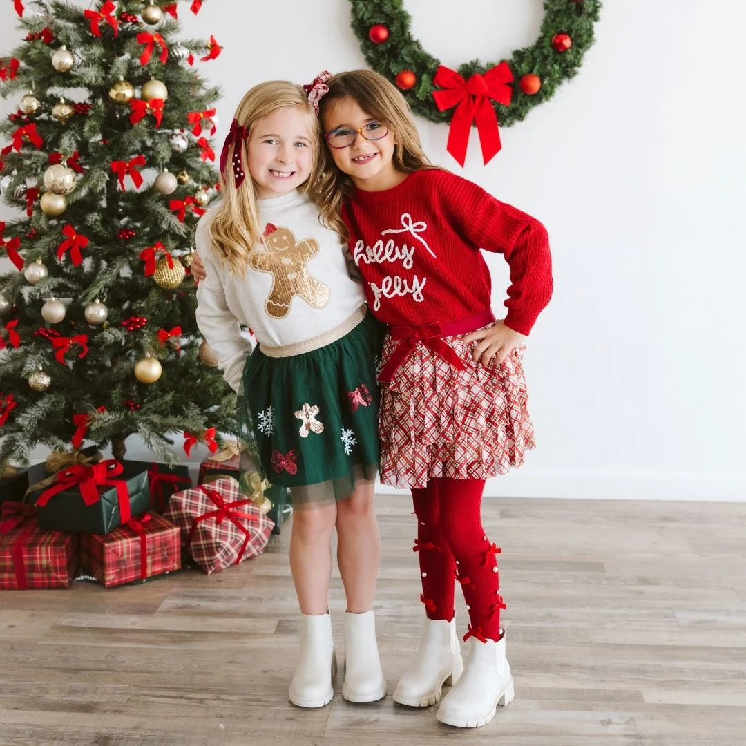 Gingerbread Joy Sequin Christmas Tutu