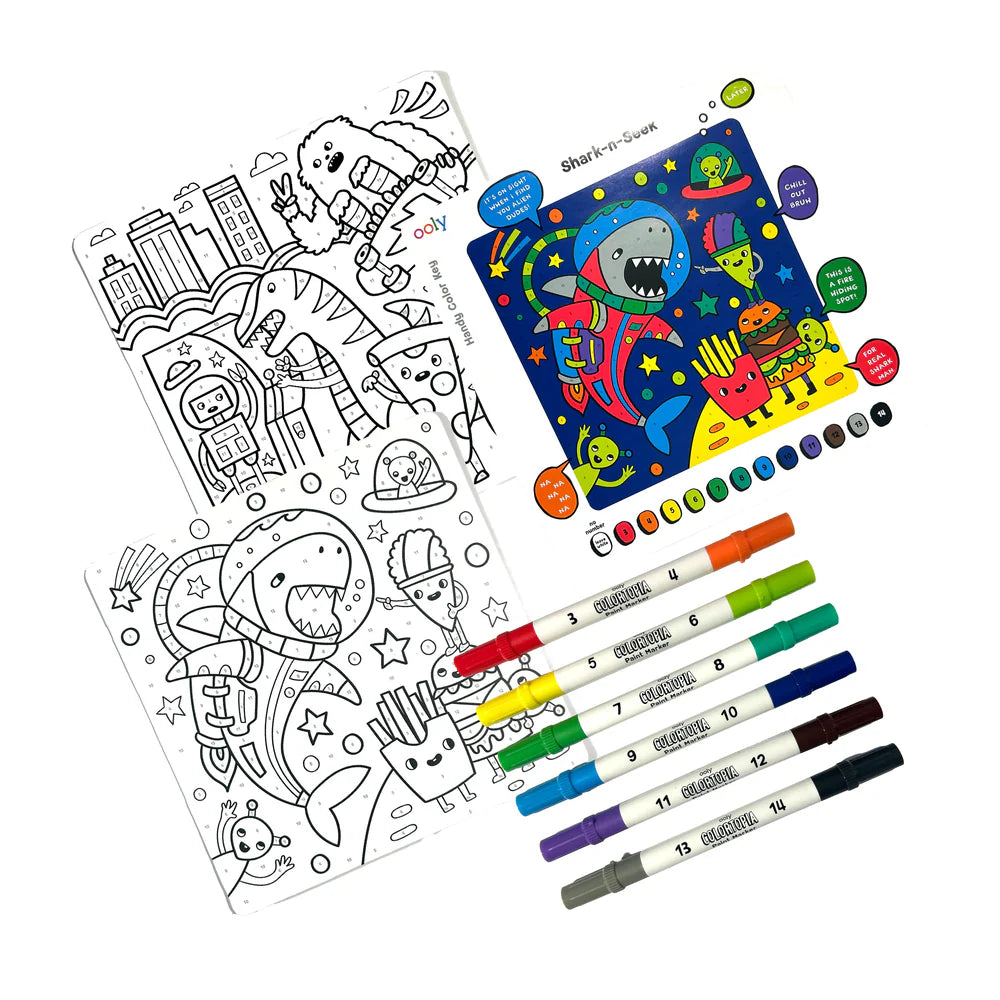 Epic Adventures Color By Number Paint Marker Kit
