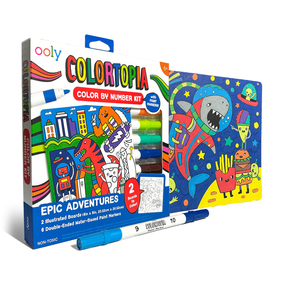 Epic Adventures Color By Number Paint Marker Kit