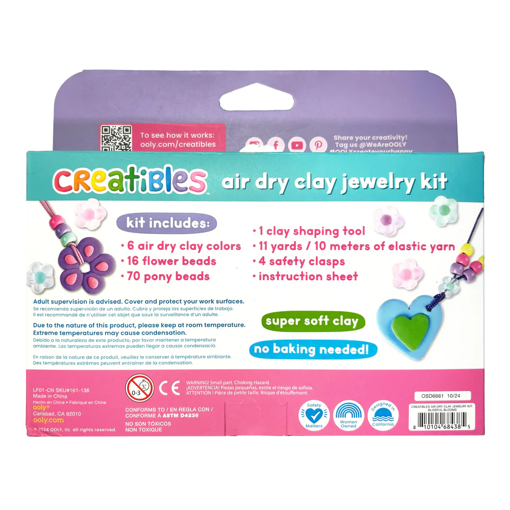 Creatibles Air Dry Clay Jewelry Kit