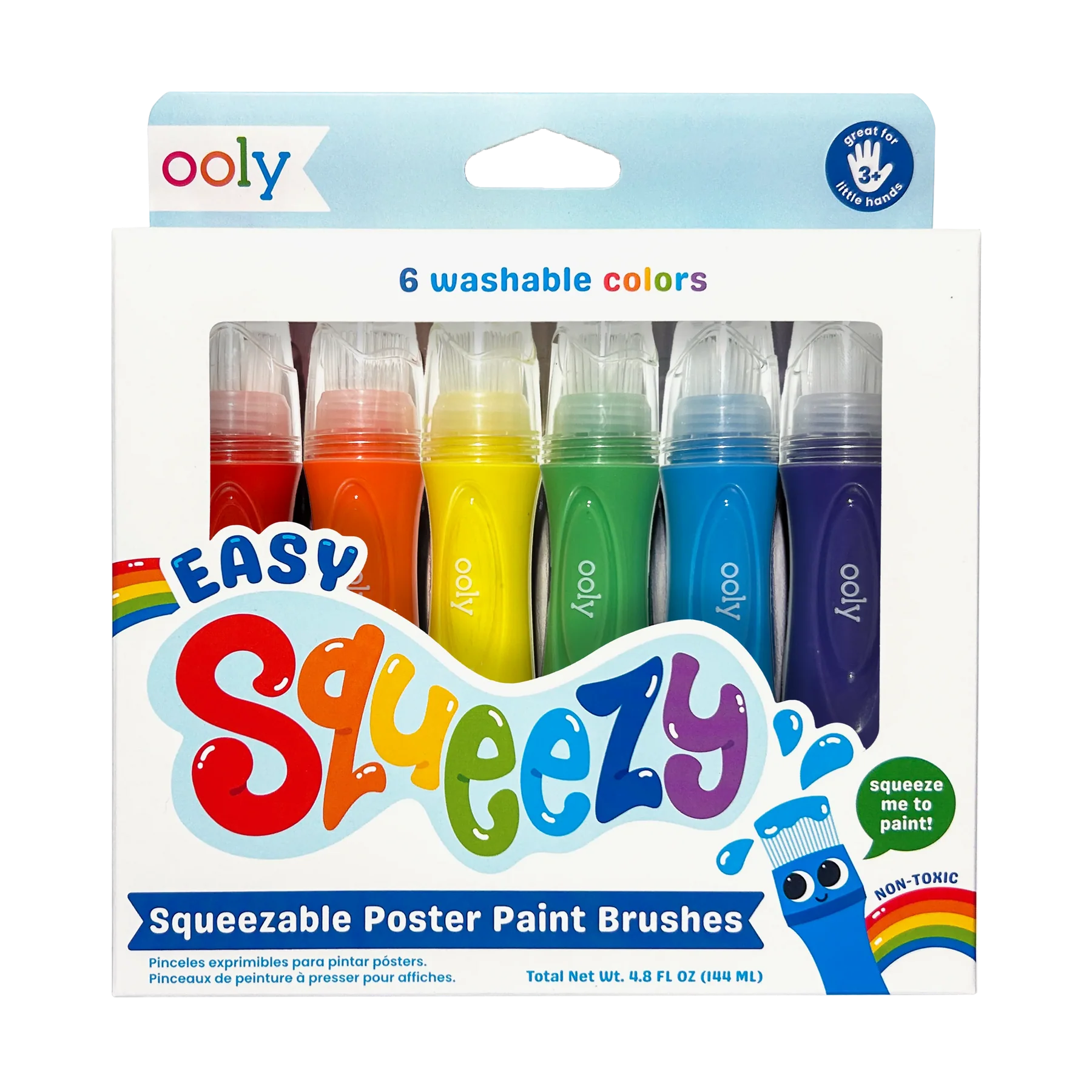 Easy Squeezy Squeezable Poster Paint Brushes