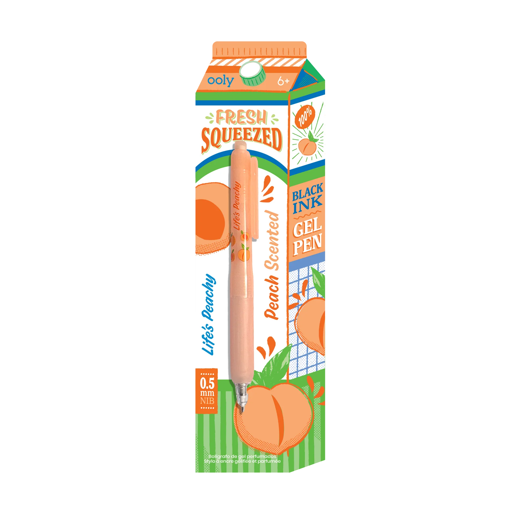 Fresh Squeezed Fruit Scented Gel Pen - Black Ink