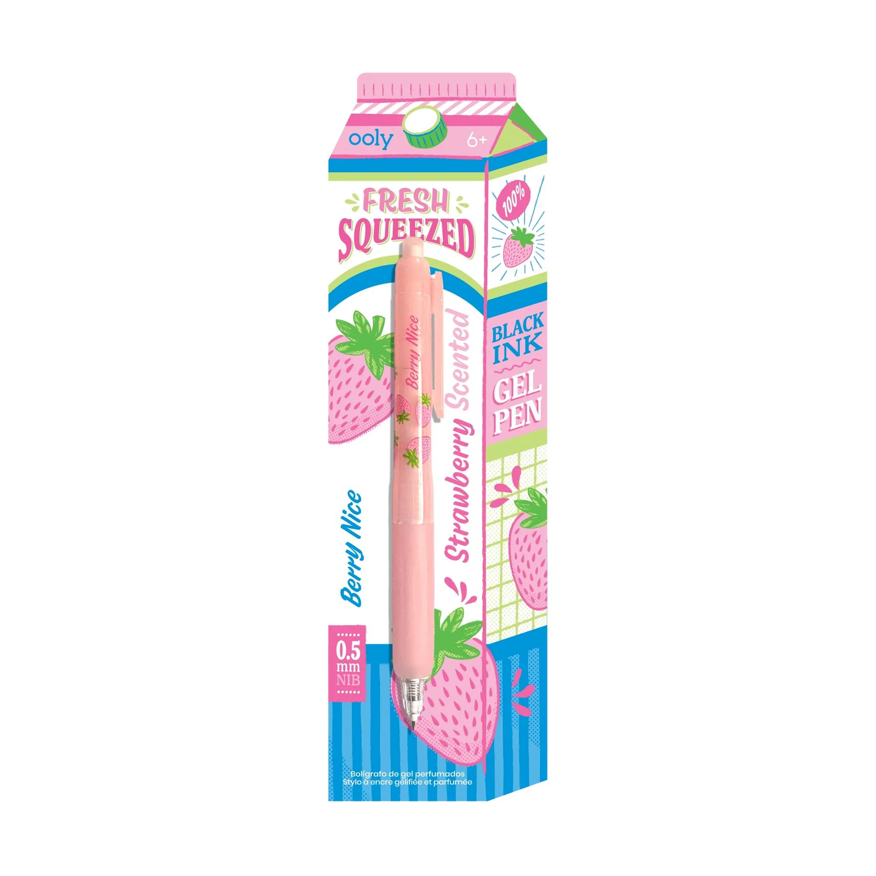 Fresh Squeezed Fruit Scented Gel Pen - Black Ink