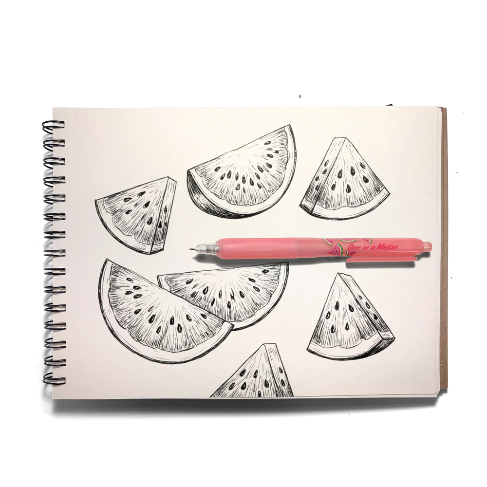 Fresh Squeezed Fruit Scented Gel Pen - Black Ink