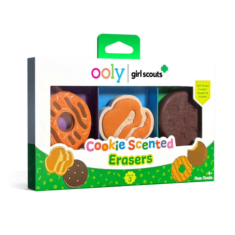 OOLY x Girl Scouts Cookie Scented Erasers - Set of 3