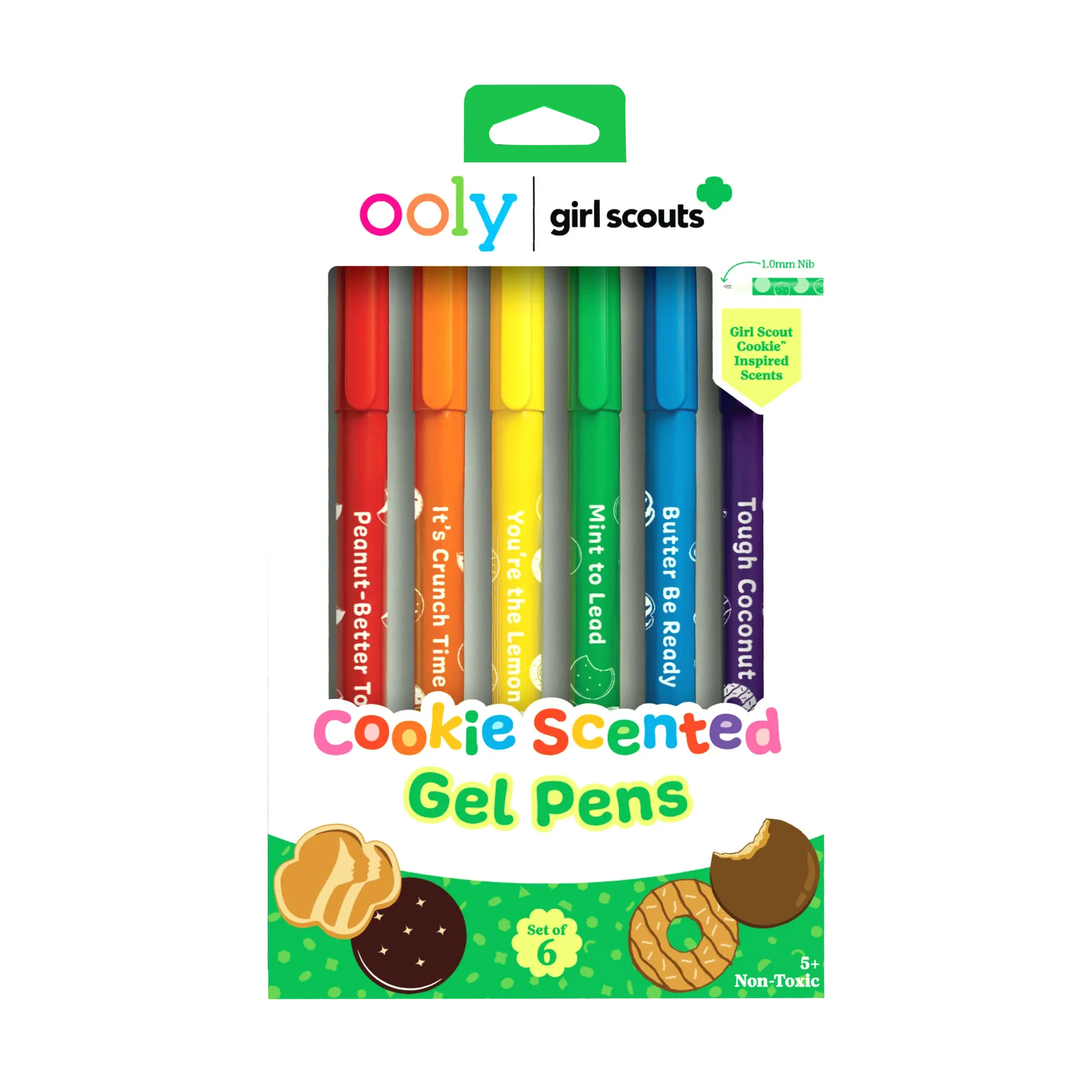 OOLY x Girl Scouts Cookie Scented Gel Pens - Set of 6
