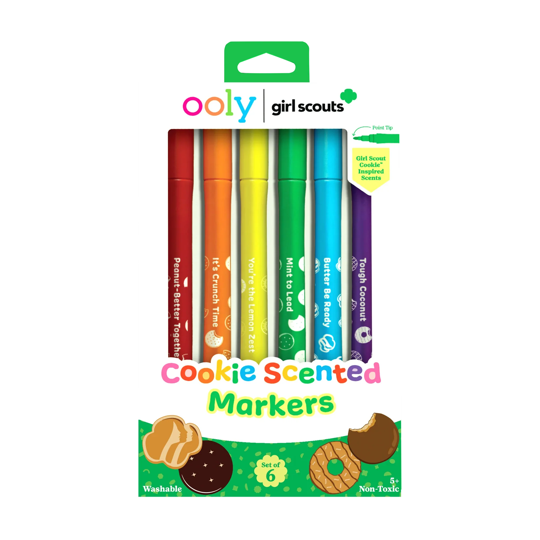 OOLY x Girl Scouts Cookie Scented Markers - Set of 6
