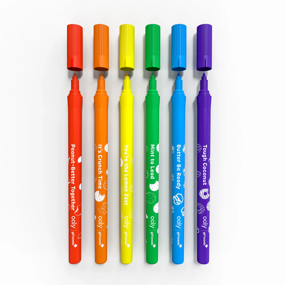 OOLY x Girl Scouts Cookie Scented Markers - Set of 6