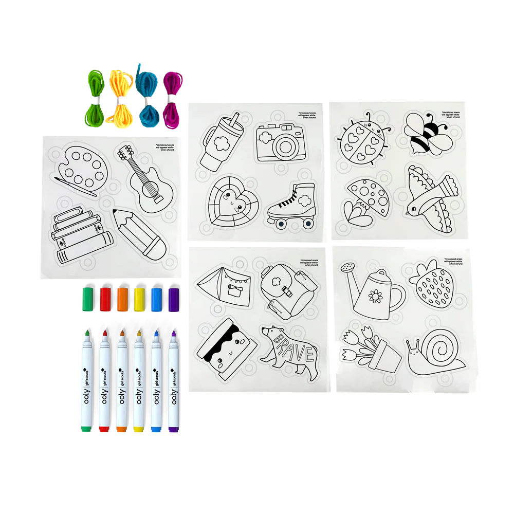 OOLY x Girl Scouts DIY Shrink Art Bracelet Kit