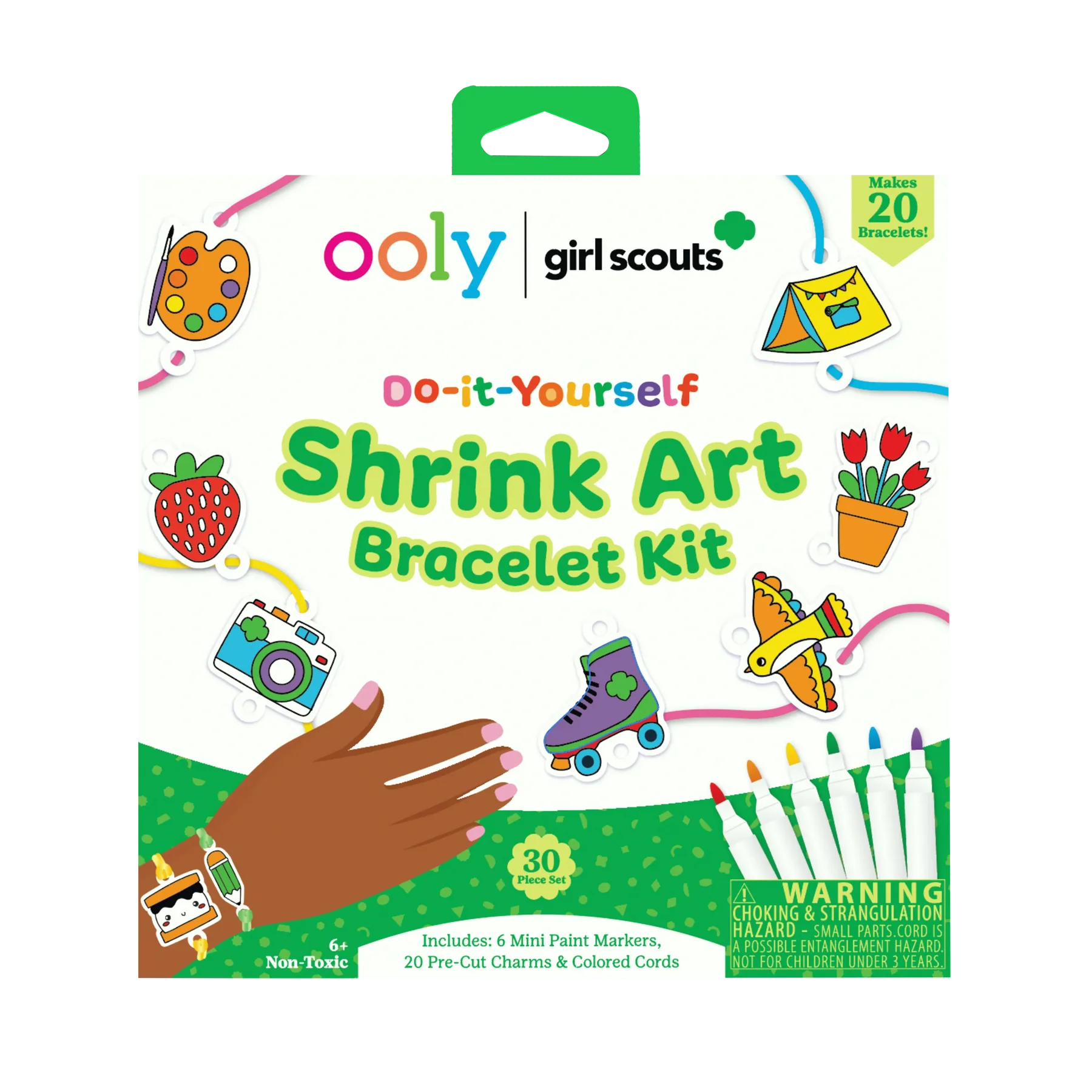 OOLY x Girl Scouts DIY Shrink Art Bracelet Kit