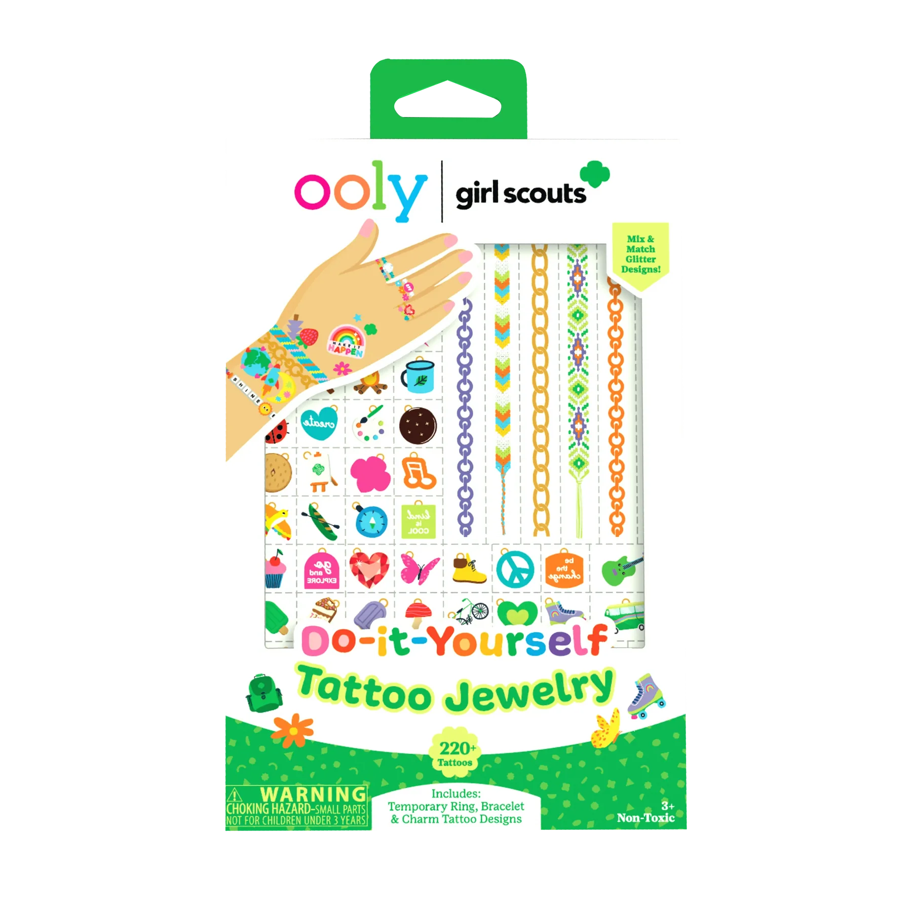OOLY x Girl Scouts DIY Temporary Tattoo Jewelry