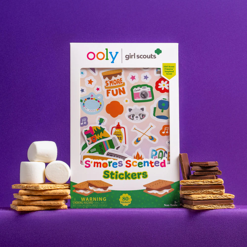 OOLY x Girl Scouts S’mores™ Scented Stickers - 80+ Stickers