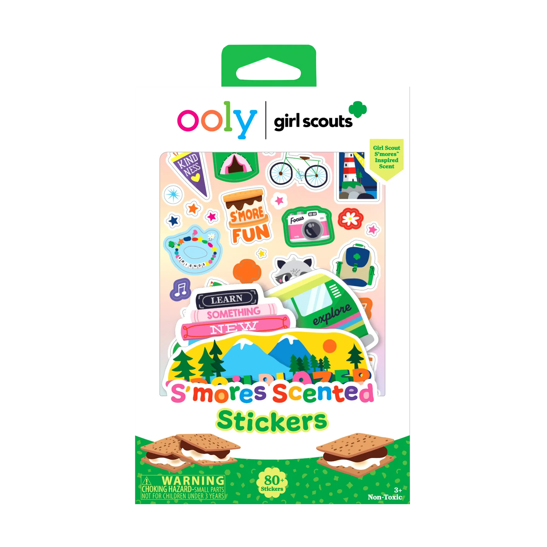 OOLY x Girl Scouts S’mores™ Scented Stickers - 80+ Stickers