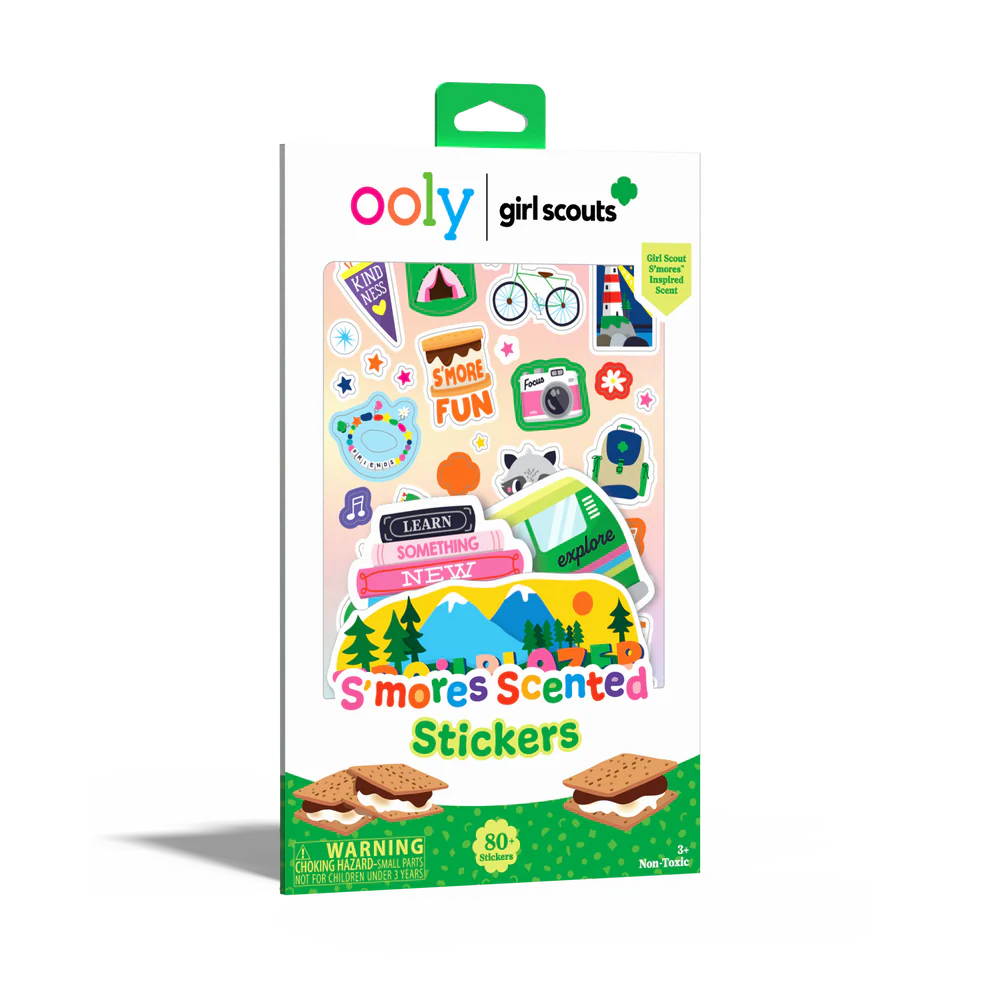 OOLY x Girl Scouts S’mores™ Scented Stickers - 80+ Stickers