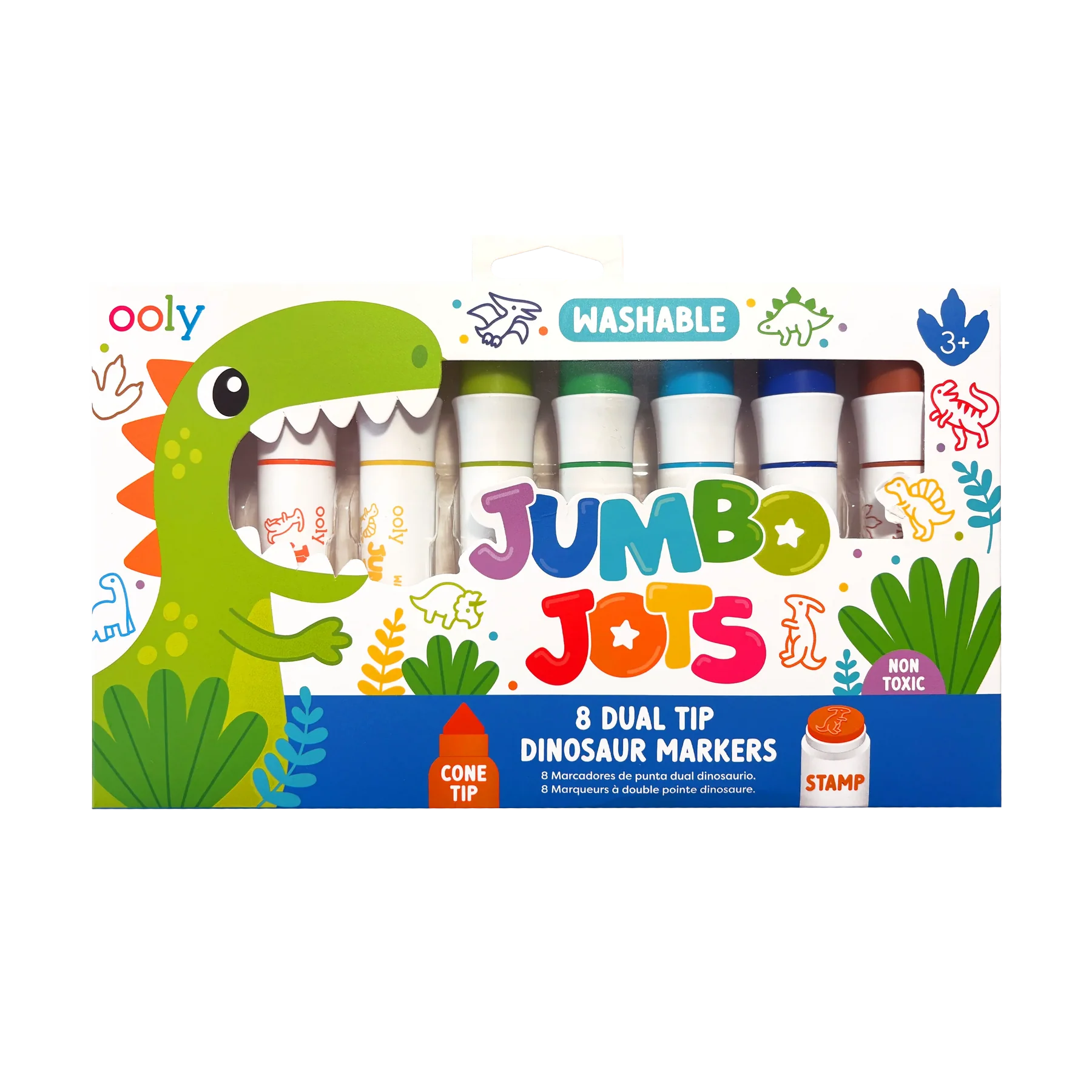 Dinosaur Jumbo Jots Dual Tip Stamp Markers