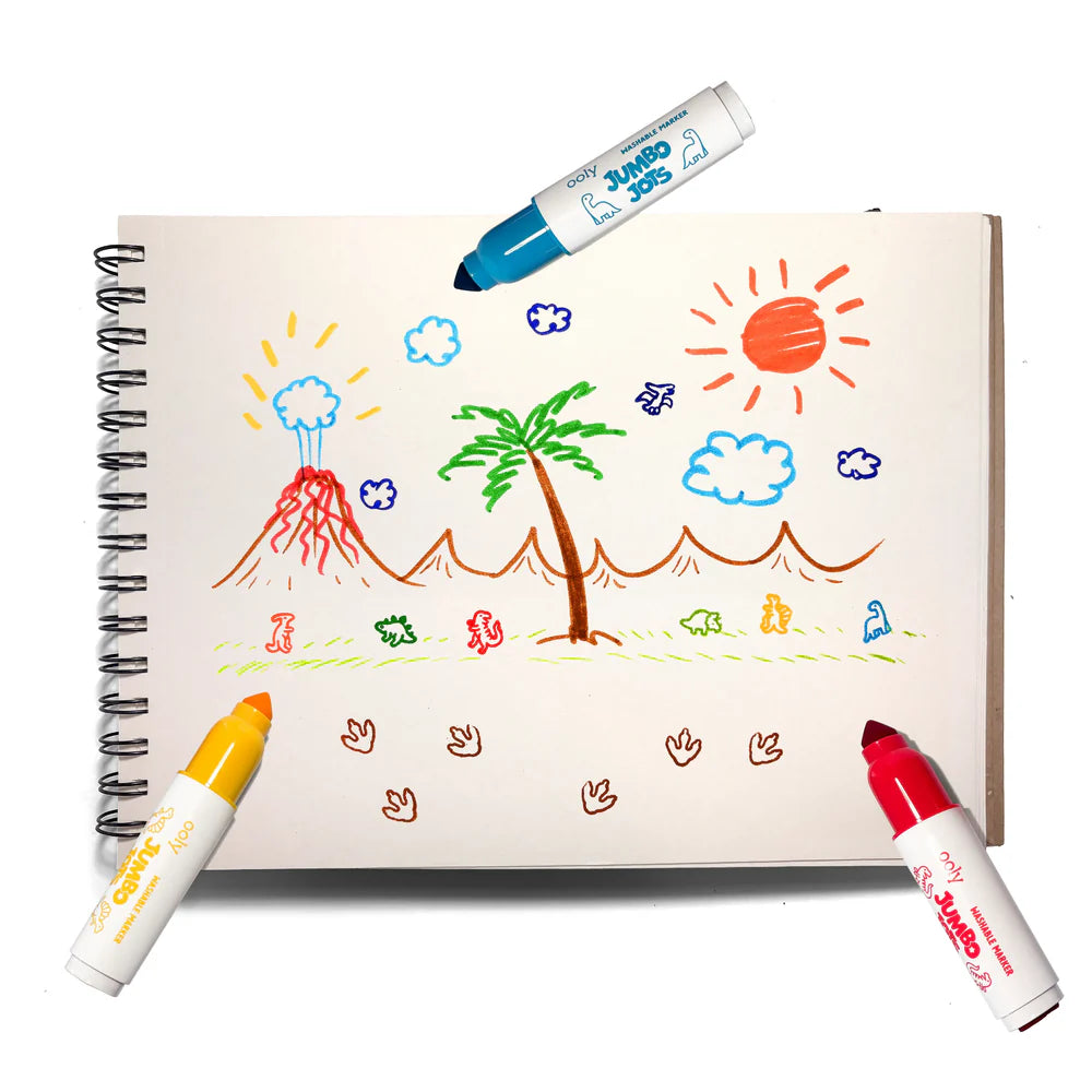 Dinosaur Jumbo Jots Dual Tip Stamp Markers