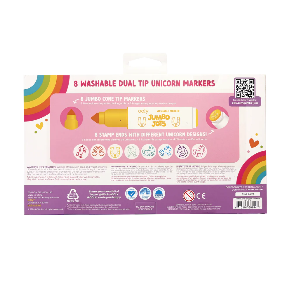 Unicorn Jumbo Jots Dual Tip Stamp Markers