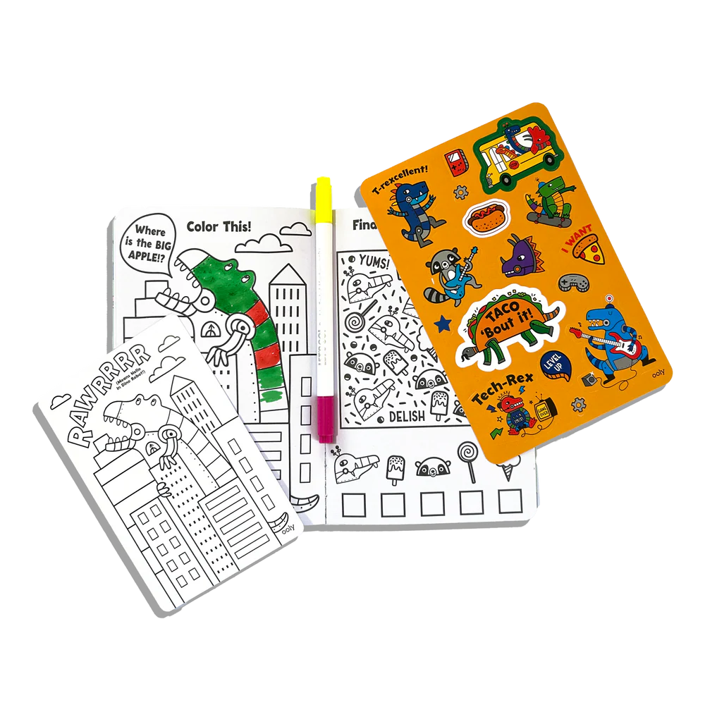 Let's Go! Dino Activity & Coloring Kit
